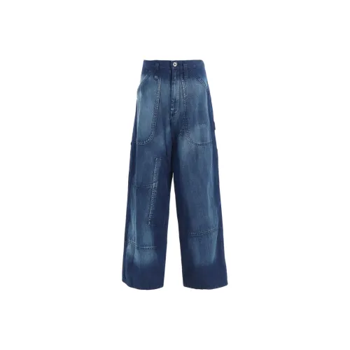 Yohji Yamamoto Y'S Fw25 SPOTTED Деним Work Брюки Джинсы Женские