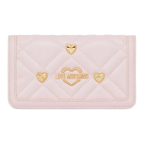 LOVE MOSCHINO Полиуретан Сумка через плечо Женская Светло-розовая