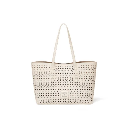 CinvaiKrose Сумка Tote из синтетической кожи плечевая сумка среднего размера женская кремово-белая хаки