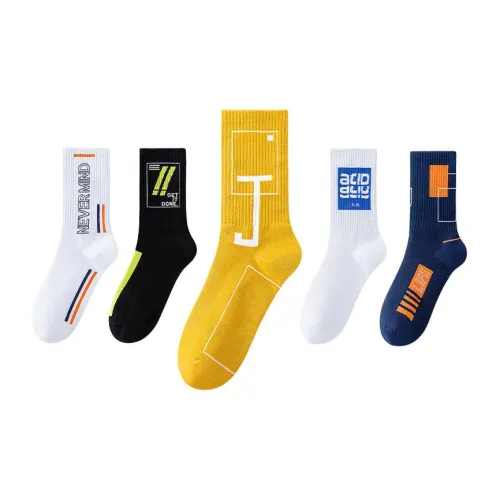 MIIOW Летние носки Crew для мужчин упаковка из 5 пар