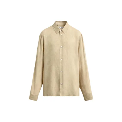 ZARA Бежевые Мужские Рубашки