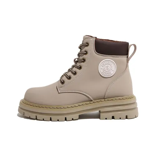 HUANQIU Короткий MID Голень Мартин Boot Унисекс Песочный