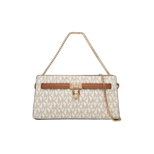 MICHAEL KORS Hamilton Series Покрытие Холст Кросс-Боди Сумка Мини Женская Ванильный Белый