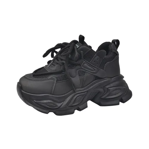 TELENT Низкий Топ Каблук-Платформа Платформа Массивные Кроссовки Женские