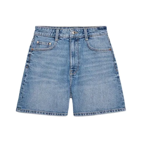 ZARA Джинсовые шорты среднего синего цвета для женщин