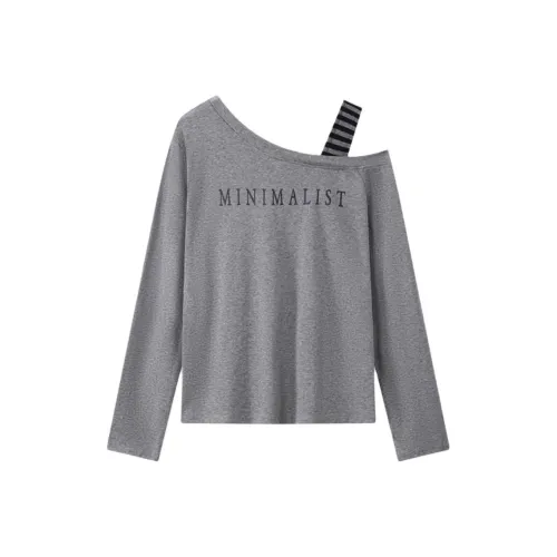 IUNOP Весенний Осенний Универсальный С принтом Буквы Трусы T Рубашка Женская