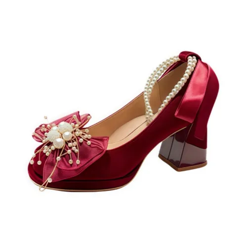 Feo Dvke Грубый каблук Высокие каблуки Женские Набор в подарочной коробке