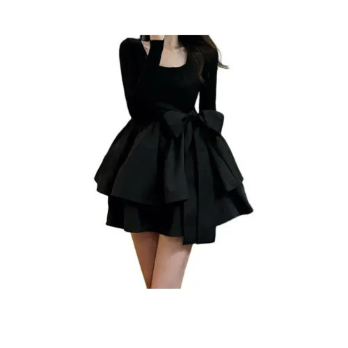 STYUW Длинное платье с длинным рукавом женское