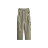 [Деконструкция Брюки карго] Хаки (Bonfire История Логотип на брюках)