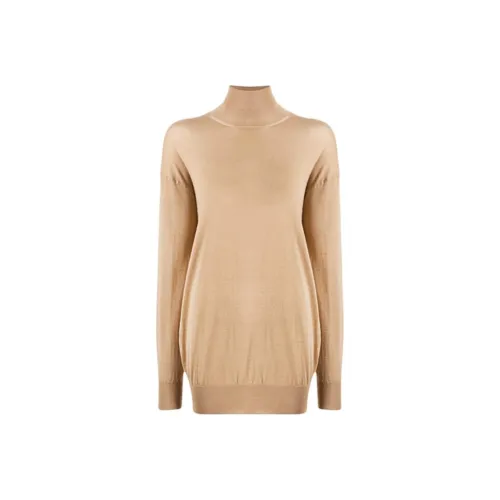 TF Облегающий свитер женский светлый умбра