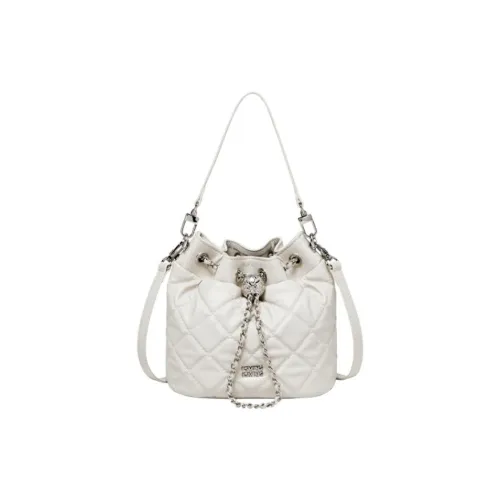 15 MINS Синтетическая кожа Ведрообразная сумка Сумка через плечо Мини Женская Milkshake Белый