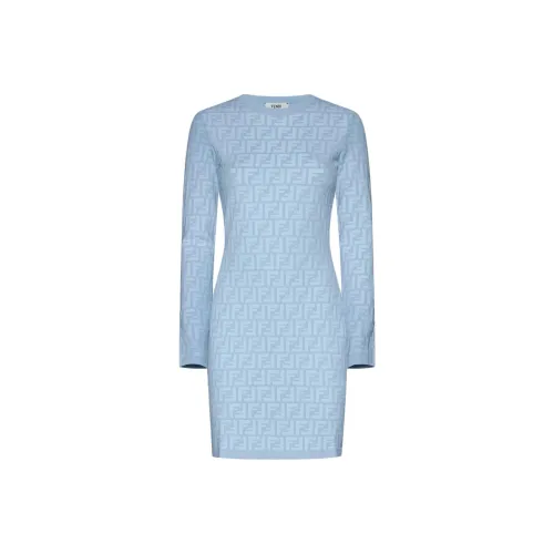 FENDI Длинное платье с длинными рукавами женское