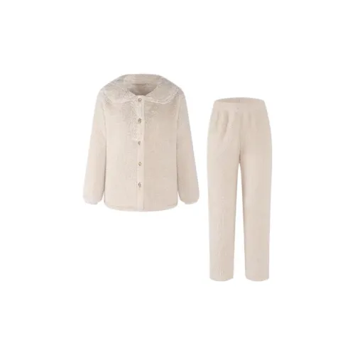 MIMOSA CHUR Утолщенный и с флисовой подкладкой комплект пижам из кораллового флиса женский