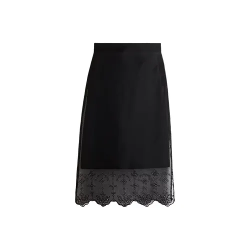 H M Черные Женские Повседневные Длинные Юбки