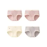 Улучшенный медицинский стандарт Тип A Малыш Хлопок [4 шт] Розовый + Розовый + Шампанский белый + Светлый кофейный (Полные штаны 10A Антибактериальный)