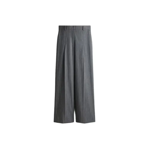 H M Gray Mix Полоска Женские костюмные брюки