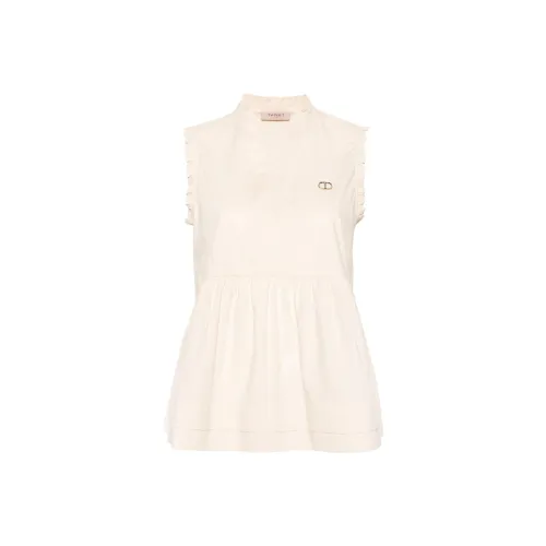 TWINSET Milano SS24 Рубашка Женская Персиково-Оранжевая