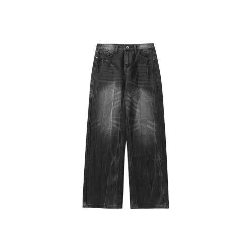 GOODHENLCE Lightning Black Unisex Jeans