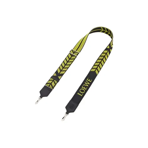 LOEWE Текстильный ремень Сумка Ремень Женские Травяной зеленый Черный