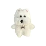 Белое ожерелье с подвеской в виде щенка