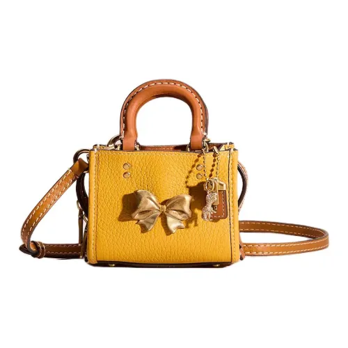 COACH Rogue Кожа Одно плечо Сумка Мини Женские Латунь Курослеп МНОГОцветный