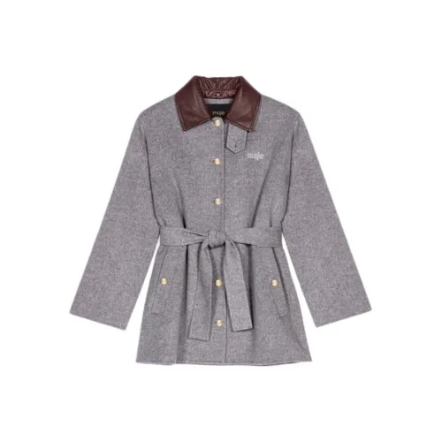 Maje Светло-серый Женский Пальто
