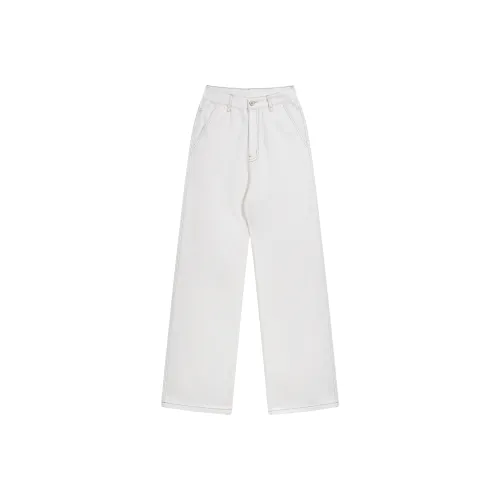 A3G4 Белый Унисекс Джинсы