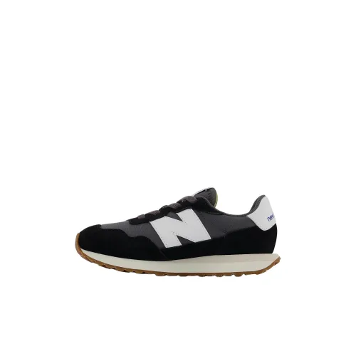 New Balance NB 237 Low Топ Детские беговые кроссовки Черно-серый для детей 3-7 лет