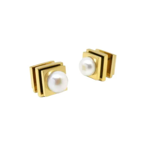 ALP JEWELRY Серьги-гвоздики с пресноводным жемчугом Женские