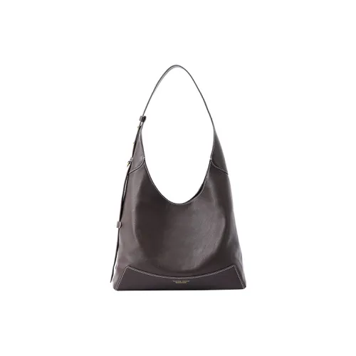 VANESSA HOGAN Коровья кожа Сумка через плечо Большая Женская Цвет Эбеновое дерево Какао Красный Коричневый