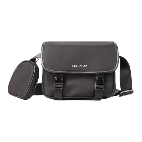 Mulinsen Нейлоновая Сумка через плечо Посылочная Сумка Стандартная Унисекс Черная