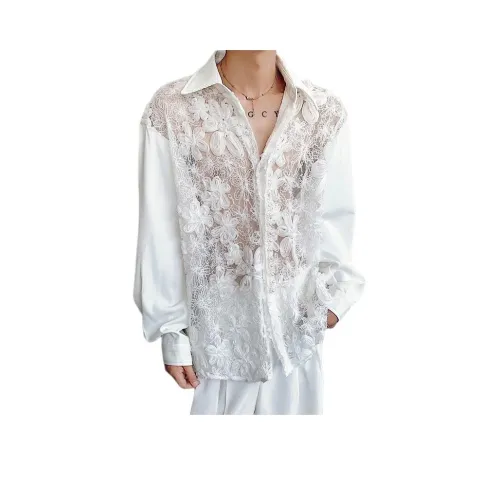 FOMOCE Белый Унисекс Рубашки