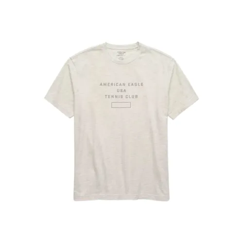 AMERICAN EAGLE Бежевые Мужские T-рубашки