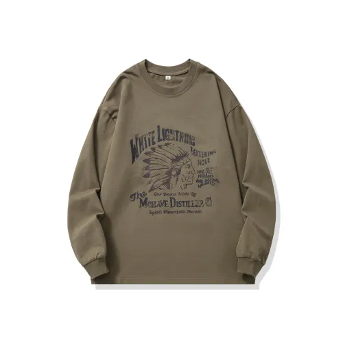 QIANJINNIU Темно-Кофейная Мужская T-Рубашка