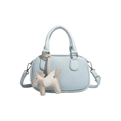 NOMK ПУ (полиуретан) Сумка через плечо Стандартная Женская Синий Экрю