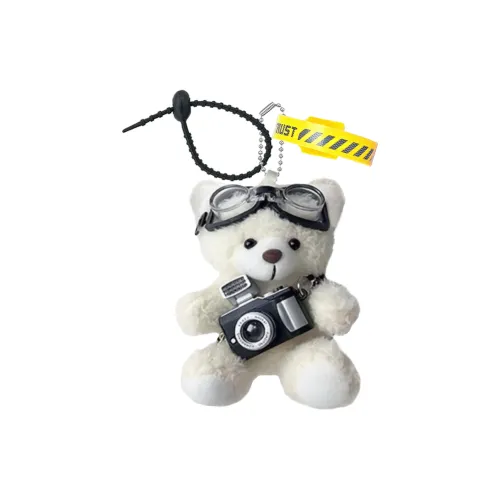 FULUOKANG Блестящий фотоаппарат подвеска Pilot Bear Plush высота 11 см