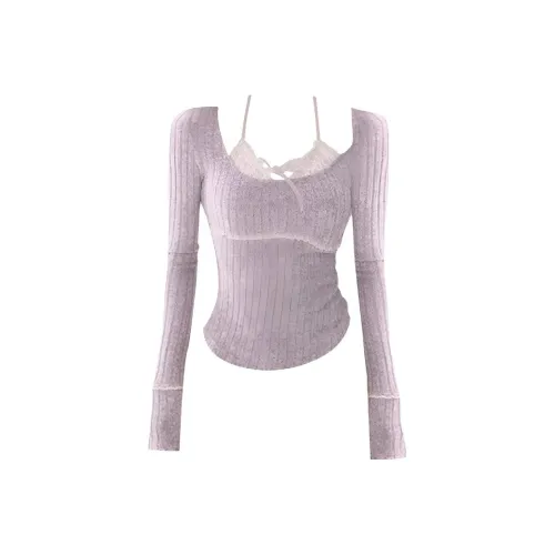 IUNOP Осенний Зимний Горячая Девушка Укороченный Топ с Ожерельем Женские