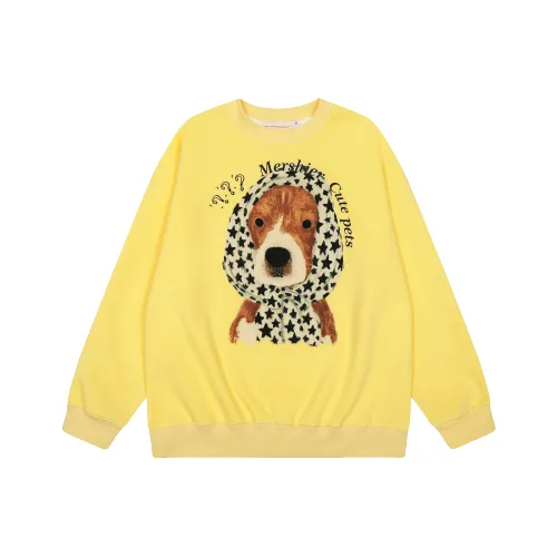 51XXHA Желтый Унисекс Свитшоты