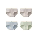 Улучшенный медицинский стандарт Тип A Малыш Хлопок [4 шт] Светло-кофейный + Светло-кофейный + Светло-синий + Светло-зеленый (Полные штаны 10A Антибактериальный)
