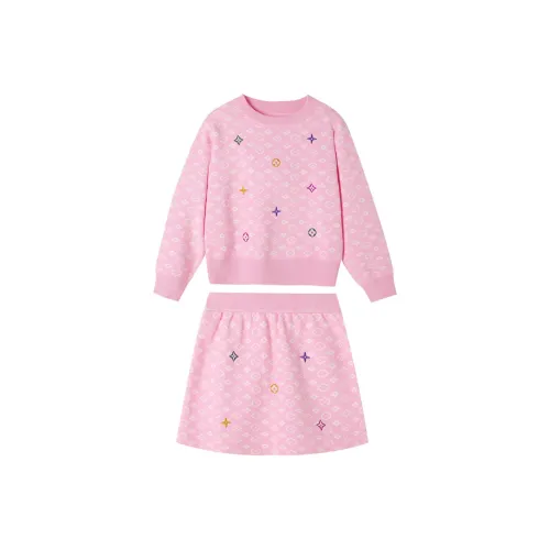 Детский комплект для девочек YUANYUAN GIRL 3-7 лет осенний двухкомпонентный комплект с юбкой