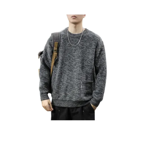 QIANJINNIU Серый Мужской Трикотаж