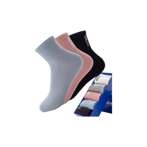 MAXDAVID D0035 1 пара каждого цвета 5 пар женские носки MID до икры