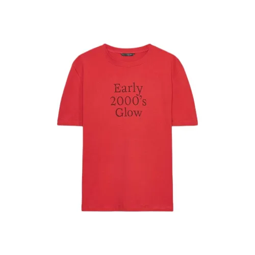 ZARA Женские T-рубашки фиолетового цвета