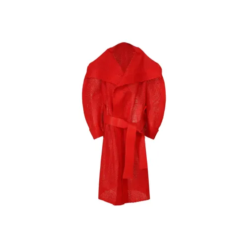 ISSEY MIYAKE Red Women's Coat ISSEY MIYAKE Красный Женское Пальто