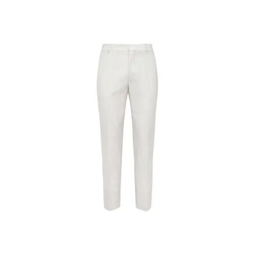 Alexander McQueen FW23 Tailored Cigarette Trousers Повседневные брюки Мужской Белый