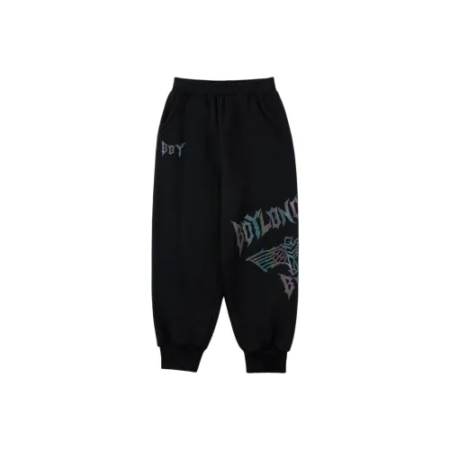 BOY JUNIOR Черные Kids Вязаные Тренировочные Штаны