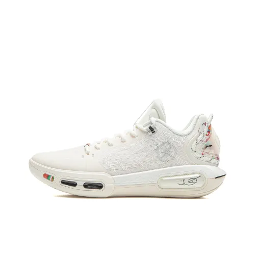 Подкладка Амортизация Износостойкие Низкие Баскетбольные Кроссовки Мужские Шампань Белый