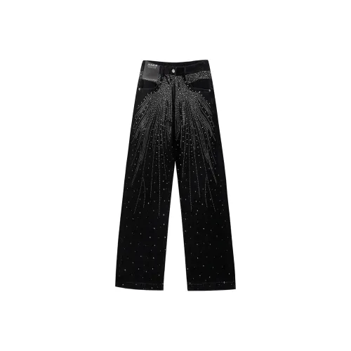 H.V.G.A Черные Унисекс Джинсы