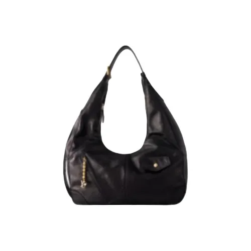 LOUIS VUITTON BIKER Логотип Хобо Сумка Сумка Сумка через плечо Женская Черная