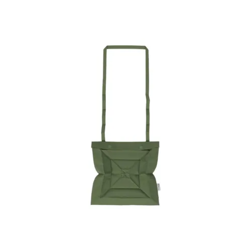 ISSEY MIYAKE Square Pleats Переработанный материал Сумка через плечо Унисекс Хаки Армейский зеленый